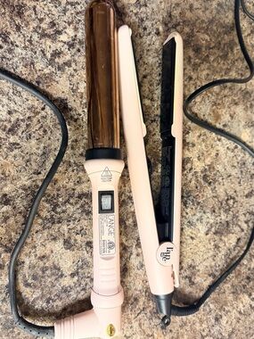 Lange Flat Iron and Curling Wand Set